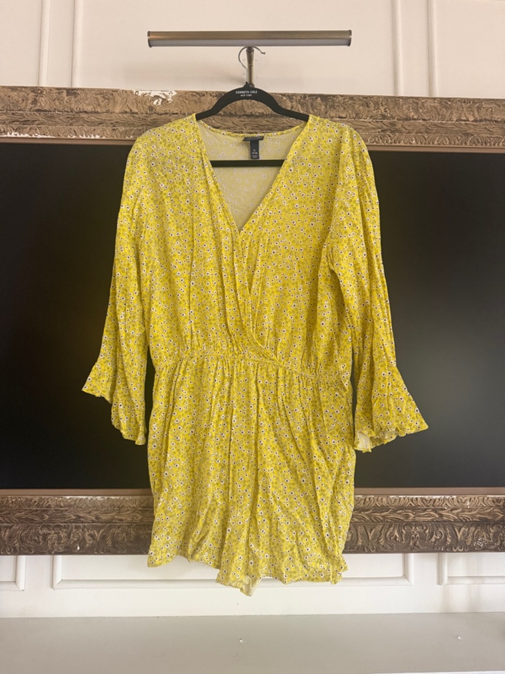 Scoop NYC Yellow Floral Romper